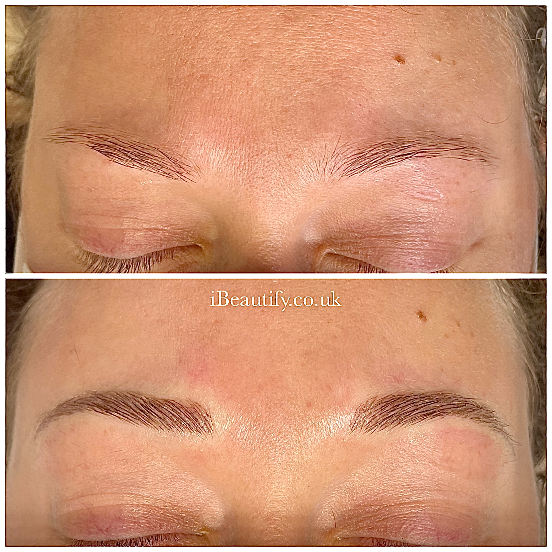 Microblading & Shading - before and after at iBeautify, Tunbridge Wells