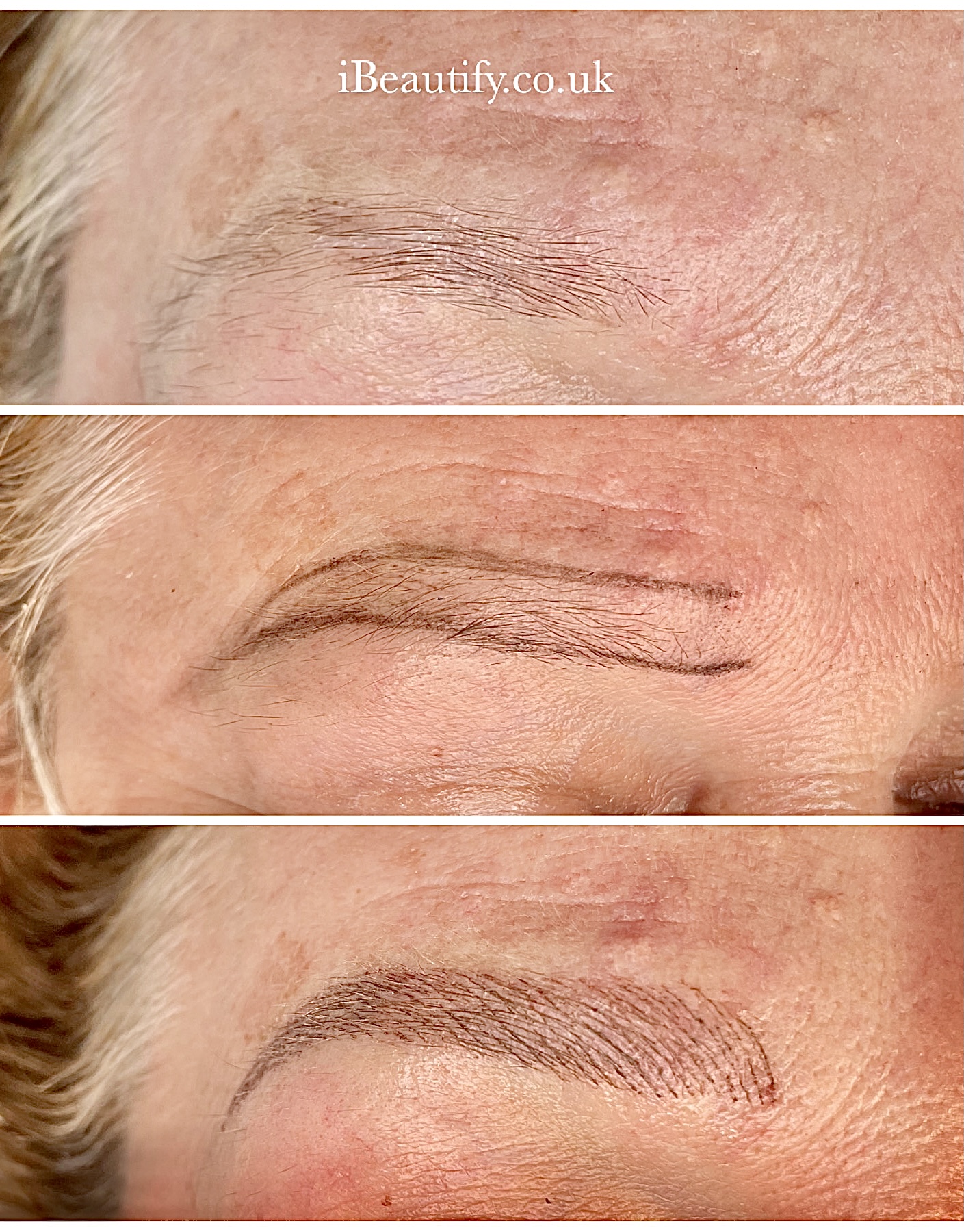 Microblading - before and after at iBeautify, Tunbridge Wells