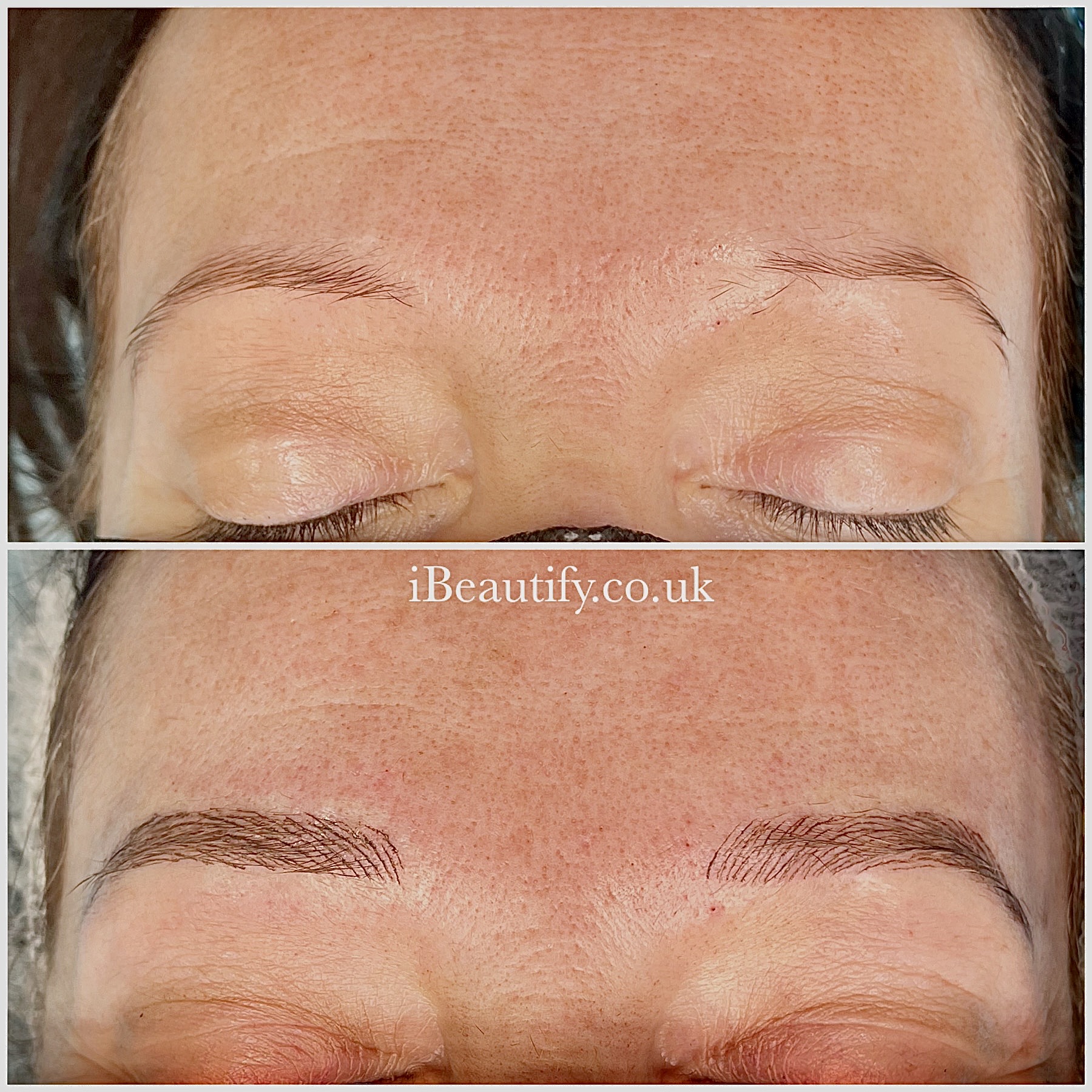 Brow Definition - before and after at iBeautify, Tunbridge Wells