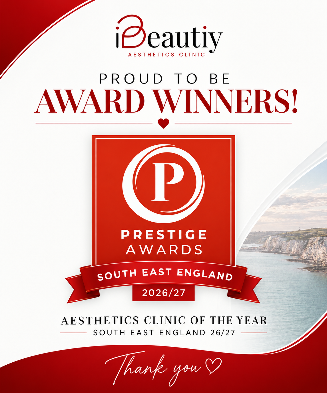 Prestige Awards South East England 2026/27 - Aesthetics Clinic of the Year